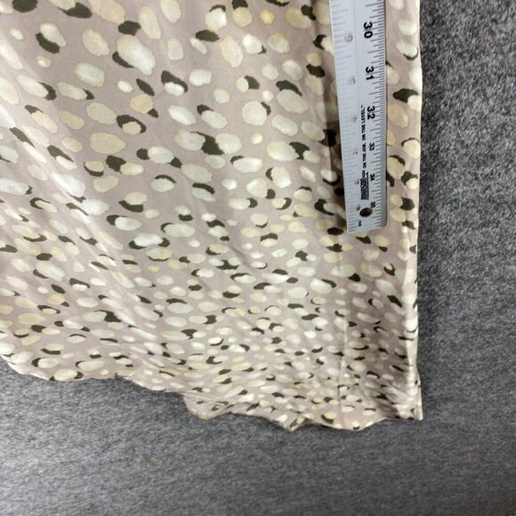 Forever 21 Dress Women S Small Gray Geometric Sheath Midi V-Neck Sleeveless - Picture 6 of 9